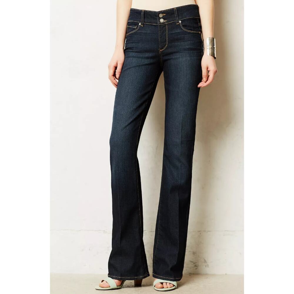 Paige Bootcut Jeans Womens Size 29 Dark Wash Blue Penrose Hidden Hills Mid Rise - Picture 2 of 13